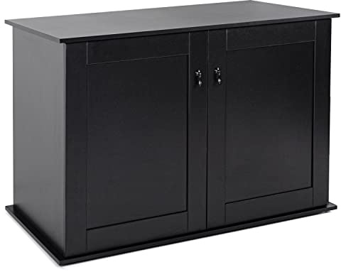 REPTI ZOO Storage Cabinet Terrarium Stand 48 x 24 x 30 for 30 Aquarium Tanks Reptile Terrariums, 6 Large Storage Shelves for Accessories Organization, Extra Holes for Wire Pass