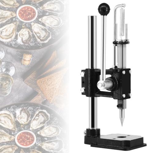 HmLotd Manuale per sgusciare Le ostriche, Macchina per Aprire Le Conchiglie di ostriche, Set Apri ostriche per vongole, Strumenti per Frutti di Mare con Design di Fissaggio Inferiore, Pressione della