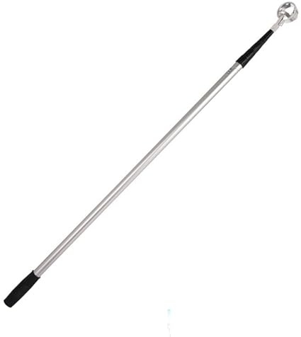 Infällbar golfbollsretriever i aluminiumlegering — bollrör, skopa och uppsamlare — infällbar längd: 108–557 cm