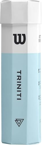 Wilson Tennisbälle, Triniti, 4 Bälle, Hülle 100% recyclebar, WRT125200, Yellow