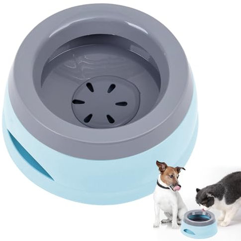 Wassernapf für Hunde Unterwegs 750ml, Qianyou Auslaufsicher Spritzschutz Fressnapf Hundenäpfe Katzenapf Haustier rutschfest Auto Reise Trinknapf Plastik Abnehmbar Tragbar Wasserschüssel Grün