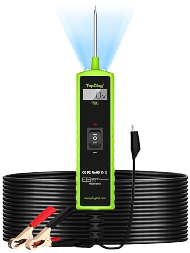 12 Volt Test Light Automotive, Power Circuit Probe Kit, 6V - 24V Car Fuse Tester, Voltage Tester 0.3v-70v, AC DC Outlet Tester, Automotive Short Circuit Finder, P60