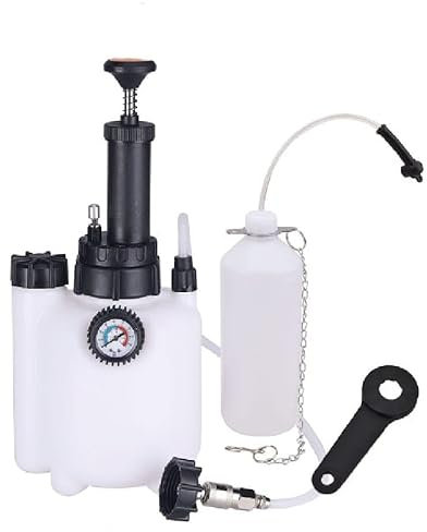 Stahl-Faust Purgador de frenos manual de 3 L con adaptador, dispositivo de purga de frenos