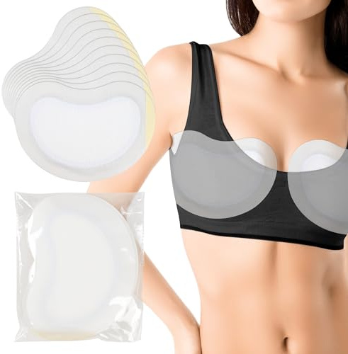 10 Pcs Castor Oil Wrap Breast Pad for Women, Soft Cotton Castor Oil Breast Nursing Pads Anti Leak (Oil Not Included)