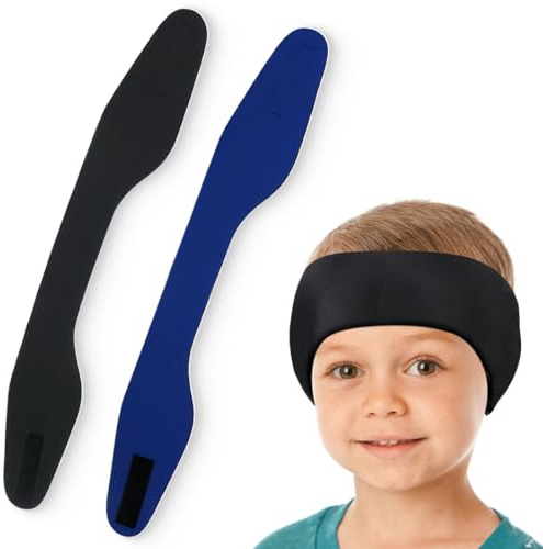 2 Banda para Cabeza de Natación de Neopreno para Niños, Diadema de Oídos Ajustable y Antideslizante Recomendado por Otorrinolaringólogo para Surf Buceo Boga y Rafting