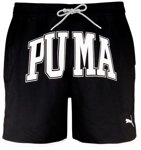 Puma Mid Length, Pantalones Cortos de los Hombres, Black,