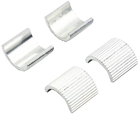 Hxyxbnhno Adattatore per Manubrio Moto, Argento, 22 mm a 28 mm, in Alluminio Antiruggine