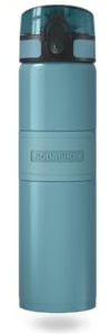 AQUAPHOR City Cool Filter Water Bottle - Double Wall Stainless Steel Insulated - Keeps Water Cool 24H - 500 ml (Fresh Teal)