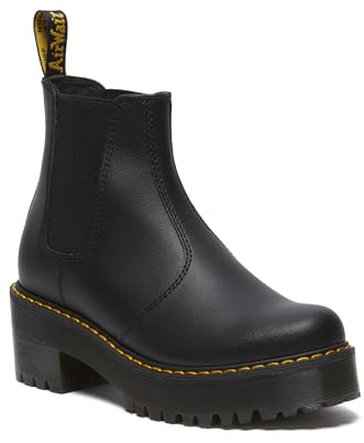 Dr. Martens Women's Sanguine Leather Chelsea Boot, Black Athena, 6 UK, 8 Women US