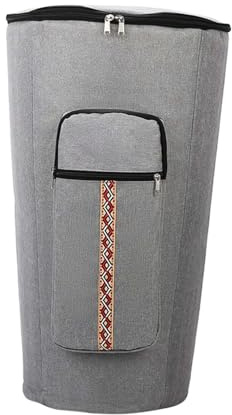kowaku Gigbag Aus Robustem Oxford Stoff mit Weicher Polsterung Und Doppelter Reißverschlussöffnung für Sicheren Instrumententransport, Gray 10 Inch