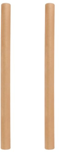 Mobestech Tubi Cilindrici in Cartone Kraft Tappo Set da 2 Pezzi Protezione per Spedizione Poster Disegni e Documenti Imballaggio Resistente e Riutilizzabile per Artisti e Ufficio