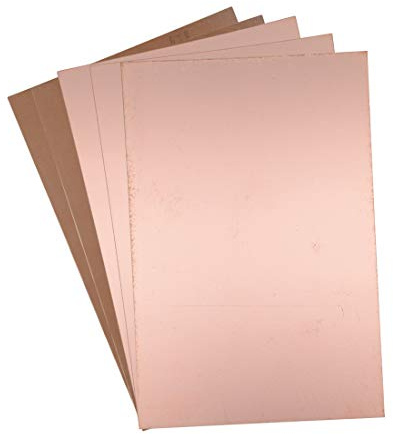 sourcing map Seul Côté Cuivre Stratifié Plaqué PCB Circuit Imprimé bakélite 180x120mm 7.09x4.72 pouce, 1.5mm Épaisseur Bricolage Prototypage PCB Carte Nom Carte 5Pcs