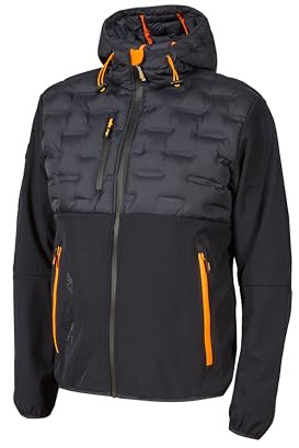 U-POWER | Giacca da Lavoro Uomo con Zip SPOCK, Ibrida, Traspirante e Antivento, 96% poliestere 4% spandex