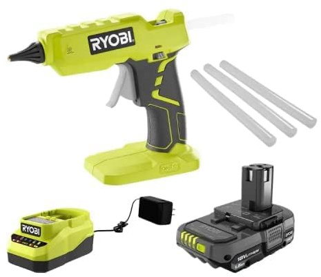 Ryobi R18GLU-0 Hot Glue Gun Battery 18V ONE+ 180°C 11mm Kit 2.0 Ah