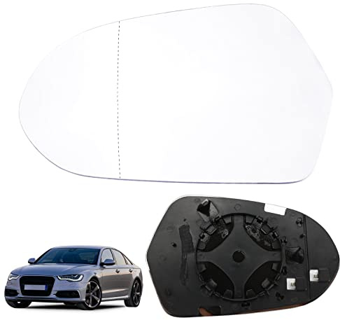 Espejo Retrovisor Reemplazo para Audi A6 4G, Espejo Retrovisor Exterior Hiperbólico con Calefacción Cristal Asférico Izquierdo o Derecho