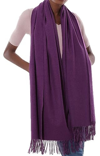 Schal Lila Stola Festlich Fur Abendkleid Pashmina Schals Tücher für Damen Winter