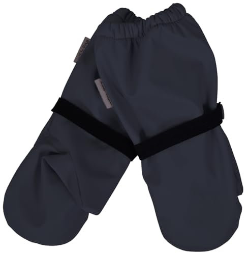 Mikk-line PU-Regenfäustlinge mit Fleecefutte Blue Nights 98/104 | OEKO-TEX Standard 100 zertifiziert | Wasserdicht mit einer Wassersäule von 8.000 mm | Winddicht und isolierend | Kein PFAS hinzugefüg