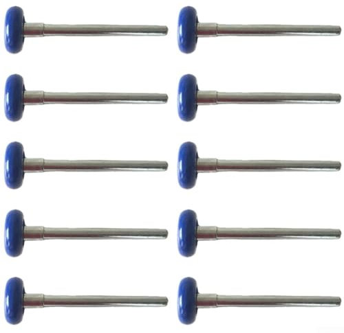 10 accessori elettrici per porta del garage, 12 cm, in nylon, con cuscinetti a sfera silenziosi per garage