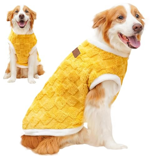 Hundepullover, Hundejacke, Warmer Hunde-Wintermantel, Plüsch-Hunde-Wintermantel | Warme Hunde-Winterweste, Katzenkleidung für kaltes Wetter, Haustierbekleidung für kleine, mittelgroße und große Hunde