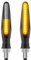 Kmuqshy 2 Pezzi Indicatori di Direzione Moto LED, Frecce moto 12V Universali con 12 LED Impermeabili, Indicatori Moto Omologati Alogene per Motociclo, Scooter, Chopper, Facili da Installare