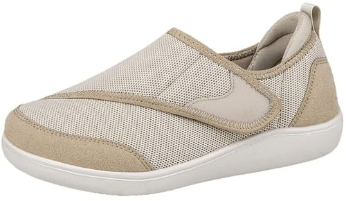 Eagsouni Zapatos Diabéticos Mujer Hombre Extra Anchos Ajustables | Ligeras,antideslizantes,transpirables,ortopédicas,Cómodas,Zapatillas para Caminar,para ancianos,pies sensibles