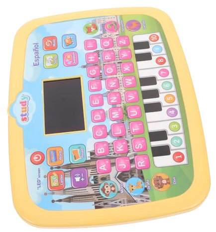 VANZACK Interactive Spanish Learning Tablet for Boys and Girls Toy Abc Charts Games Educational Machine
