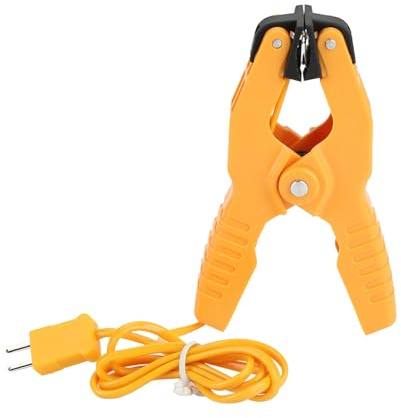 Luatoxry Temperature Clamp HVAC, K Type Pipe Clamp Temperature Probe, -40℃ to 200℃ Sensor Plumbing Clamps for 1 to 3/8in Pipes, Lead Pipe Clamps for Industrial Temperature Test