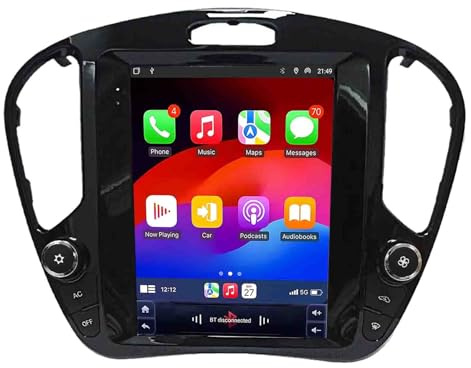 Autoradio Android 14 Double Din per Nissan Juke 2011-2019, touch screen da 9,7, CarPlay, Android Auto, navigazione GPS, Bluetooth, connettività WiFi, impianto stereo.