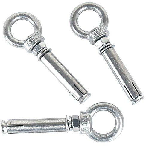 newlng Pernos de Expansión M8x60mm 304 Acero Inoxidable Tornillos de Cáncamo de Expansión Resistente Espirros Anclaje para Tacos Hormigon Pared 5-pack