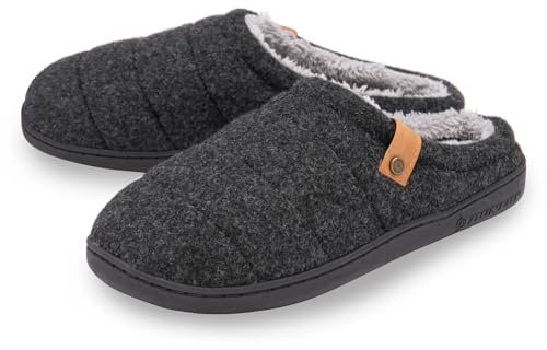DUNLOP Mens Finlay Mule Slippers MTO - Black - UK 11