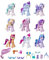 My Little Pony F2031, A New Generation Königliche Gala-Kollektion, Spielzeug für Kinder, 9 Ponyfiguren, 13 Accessoires, Poster