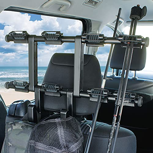 LITTLEMOLE Car Fishing Rod Holder with Seat Hook, Fishing Pole Rack