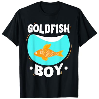 El Chico Del Pez Dorado Pescado Amante Goldfish Goldfishs Camiseta