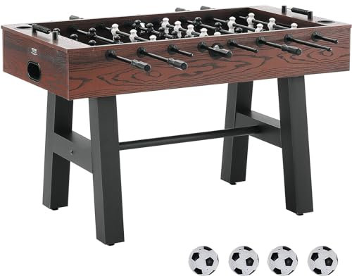 VEVOR Kickertisch, 55-Zoll-Kickertisch in Standardgröße, Indoor-Kickertisch in Voller Größe für Zuhause, Familie und Spielzimmer, Fußball mit Kickertisch-Set, inklusive 4 Bällen und 2 Getränkehaltern