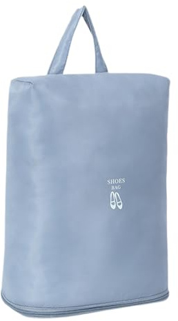 Bolsa para zapatos de viaje impermeable, bolsa portátil de tela Oxford con organizador de gran capacidad para viajes, lavandería, gimnasio, deportes, Blue, Refer to description, Unisex