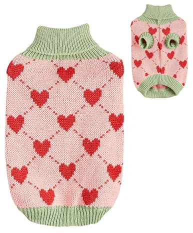 Small Sweater for Dog Warm Winter Soft Snug Knit Pullover Puppy Cat Sweater | Pet Sweater Warm Soft Snug Stretchy Cute Stylish Cold Weather Dog Coat Winter Snow Outdoor Daily