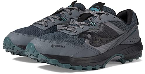 Saucony Men's Excursion TR16 Gore-Tex Trail Running Shoe, Shadow/Forest, 8.5