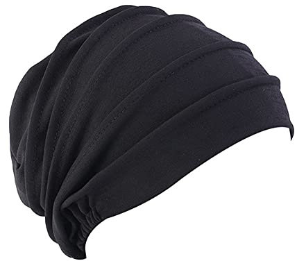 Chemo Hat Mütze für Frauen Kopftuch,Weicher Baumwolle Slouchy Bandana Turban Chemo Krebs Cap Hijab Bonnet Kopftücher Schal Hut Kopfbedeckung Schlafmütze Muslimisches Chemotherapie-Kappe Kopftuch