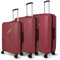 deluxe4home® 3 TLG. Hartschalenkofferset Reisekoffer Koffer & Trolley Burgunder Rot I Kofferset ABS-Hartschale mit 4 Rollen I Reisetaschen Gepäck Rollkoffer Handgepäck Groß
