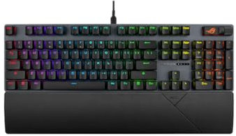 ASUS ROG Strix Scope II X - Clavier mécanique Gaming, switches ROG NX V2 remplaçables à Chaud, Mousse insonorisante, Touches en ABS, Commandes Multifonctions, Trois Angles d'inclinaison, AZERTY