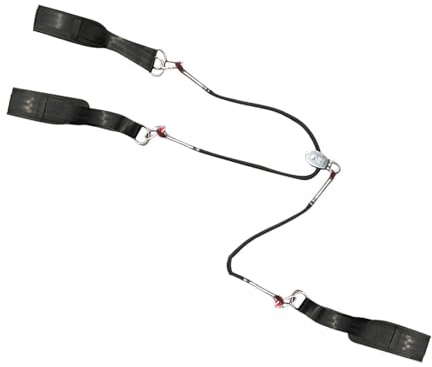 Hellery Bandas de Patinaje Traction Strap para Ejercicios de Fuerza Cinturón de Entrenamiento de Velocidad Banda de Soporte Lumbar y Pectoral Tira Flexible