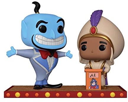 Funko 29375 POP Vinyl: Disney: Movie Moment: Aladdin: Genie and Aladdin's First Wish, Multi