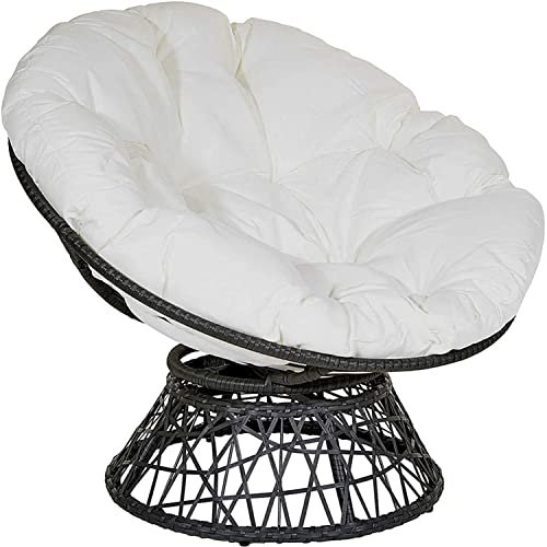 TMXK Papasan Chair Cushion, Floor Kissen for Swinging, Papasansessel Kissen, Round Papasan Armchair, Outdoor Patio Swivel