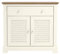 Galano Mailand Sideboard mit 2 Türen und 1 Schublade – Schrank-Organizer für Ihr Zuhause – Aufbewahrungs-Sideboard – verstellbare Regale – Elfenbein/Eiche