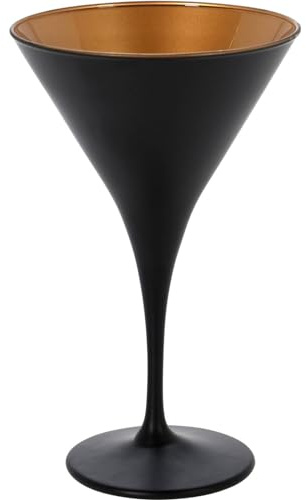 EH Excellent Houseware Bicchiere da martino, oro, colore: nero