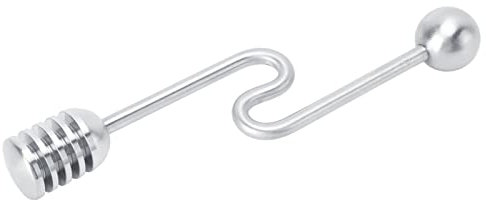 CUCHARA PARA MIEL DE ACERO INOXIDABLE, PALO PARA MEZCLAR, HERRAMIENTAS DE COCINA PARA LA OFICINA EN CASA