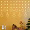YOLIGHT Heart Curtain Lights, 9.8ft Valentine's Day Window Light, USB Plug LED Hearts String Lights, Light up Heart Hanging Lights for Valentines Mother's Day Room Decoration (Warm White)