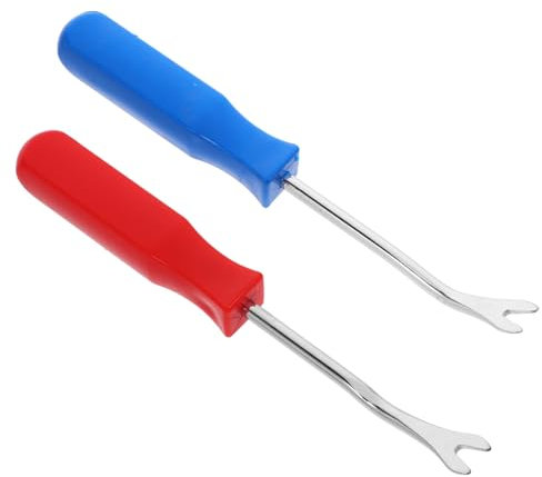 Gatuida 1 Satz Autoreparaturwerkzeuge Tücher Entlüften Werkzeug Zum Entfernen Des Schrader-ventils Gel Schraubendreher Hebelwerkzeug Für Autoverkleidungen Auto-trimm-tool Zinklegierung 2st