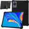 KZIOACSH Case for Doogee U11/Doogee U11 Pro 11 Inch, Heavy Duty Shockproof Soft Silicone Rugged Back Cover Reinforced Corners Lightweight Anti-Drop Tablet Case with Adjustable Kickstand,Black