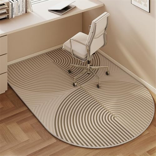 Odot Alfombra Antideslizante para Silla de Escritorio, Alfombra Protectora Suelo Silla Ruedas Gaming, Tapete de Protección de Oficina, para Parqué y Suelos Duros (Estilo Moderno 8,80 * 120CM)